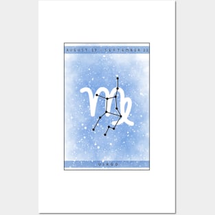 Virgo star sign design Posters and Art